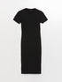 LC Waikiki Crew Neck Regular Short Sleeve Women's Dress